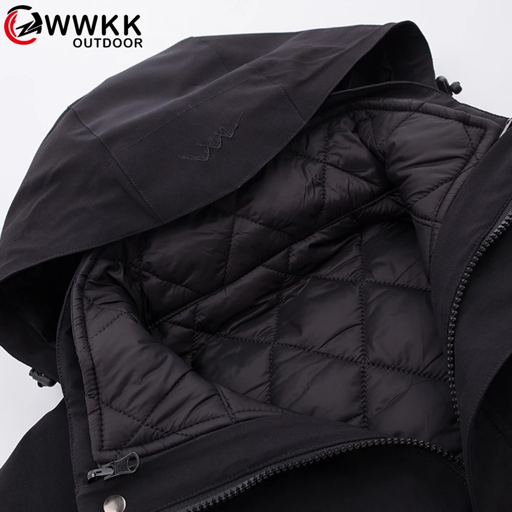 Женская/мужская зимняя куртка из 2 предметов для спорта на открытом воздухе