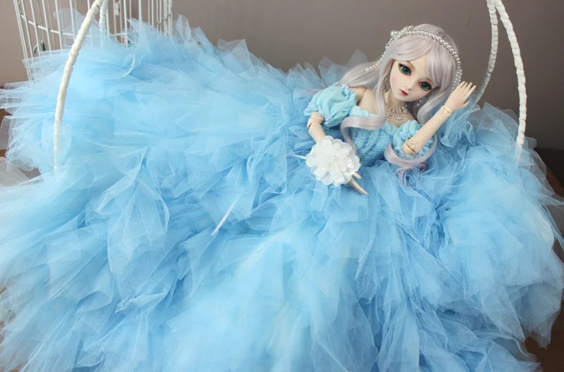 BJD 1/3 шарнирная кукла подарки для девочек ручная роспись макияж fullset сказочной принцессы Кукла с торжественное платье с феей голубого