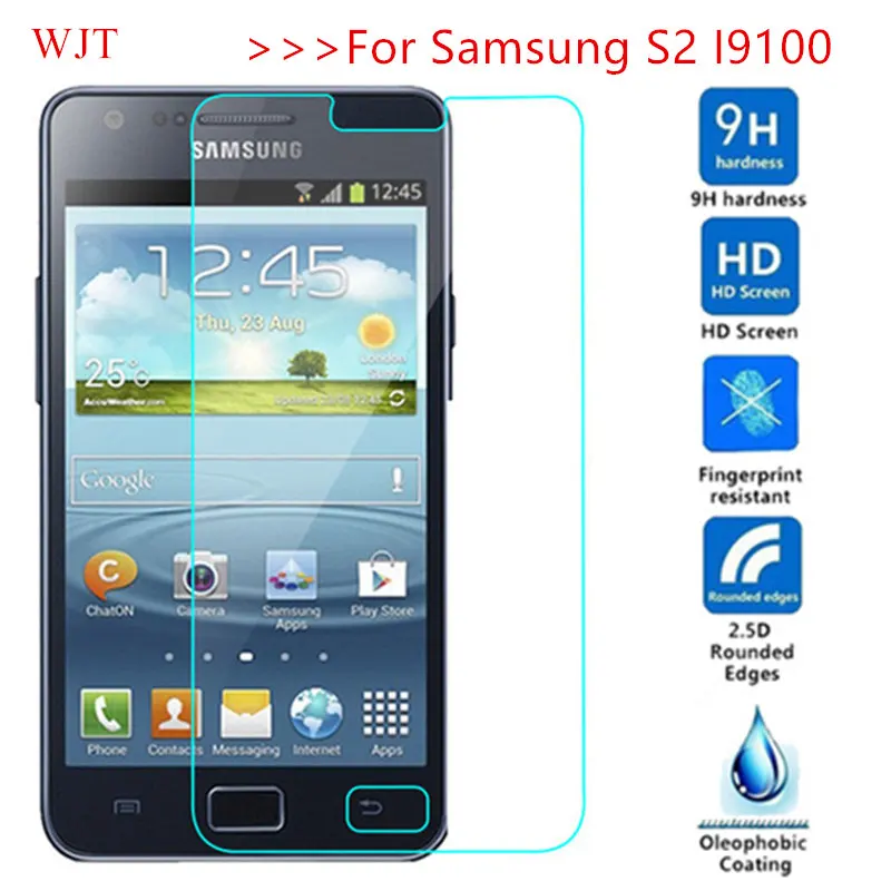 Для Galaxy S2 Sklo полное покрытие закаленное стекло для Samsung SII I9100 Plus I9105 GT S II + i9108