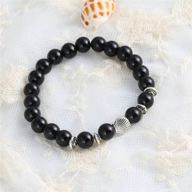 Keep Balance круглые браслеты с бусинами из натурального камня для женщин и мужчин