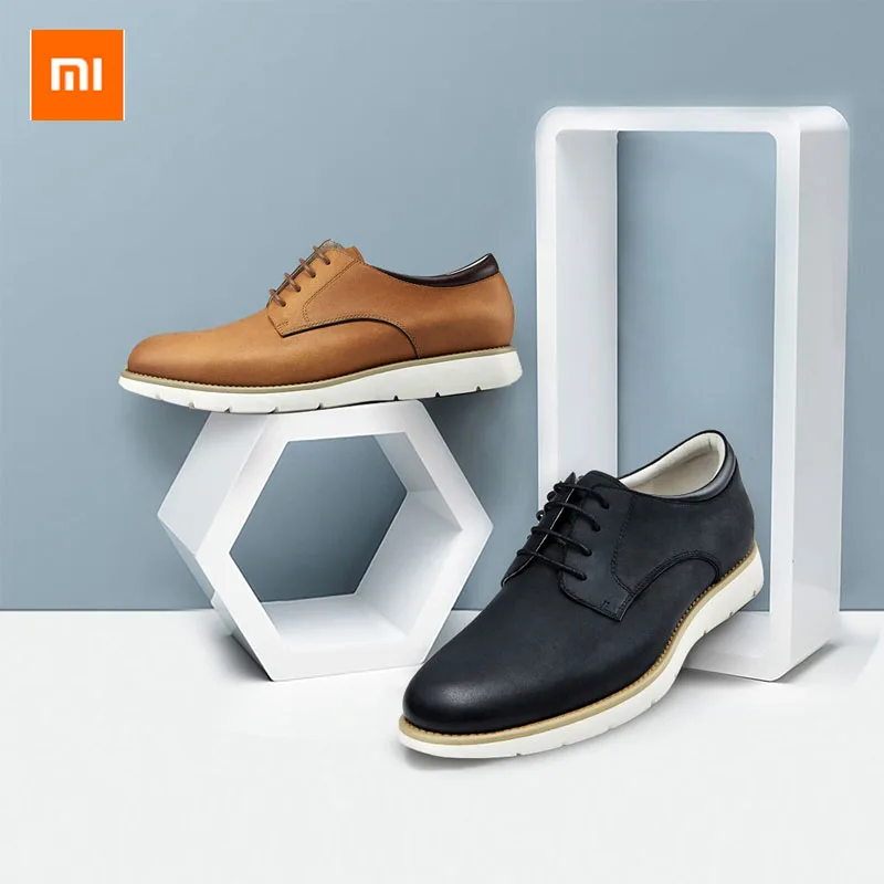 Xiaomi Mijia Youpin DS легкая матовая кожаная обувь износостойкая амортизирующая первый