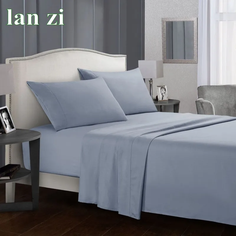 Однотонный Комплект постельного белья, короткое Постельное белье queen/King size, серый мягкий удобный белый комплект постельного белья, простыня+ наволочка