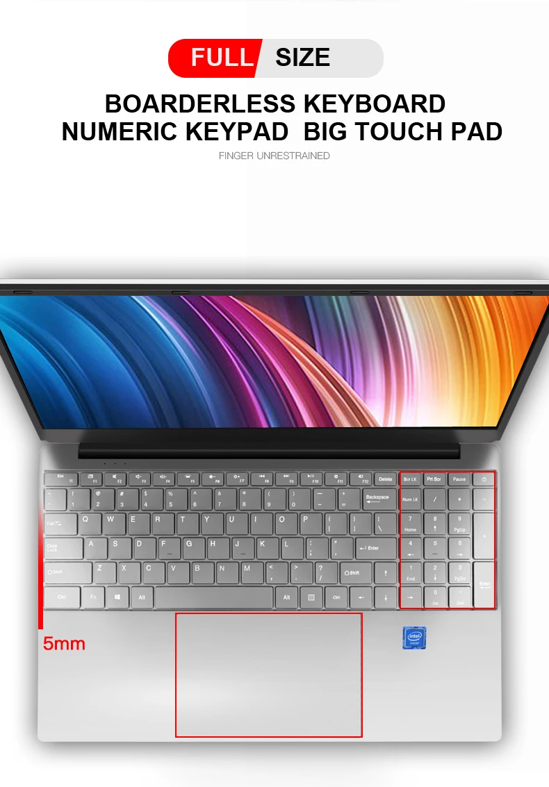 J3160/Core i3 ноутбук 15,6 дюймов с 8G ram 1 ТБ HDD Игровые ноутбуки компьютер с подсветкой Клавиатура ips дисплей ноутбук Win10 OS