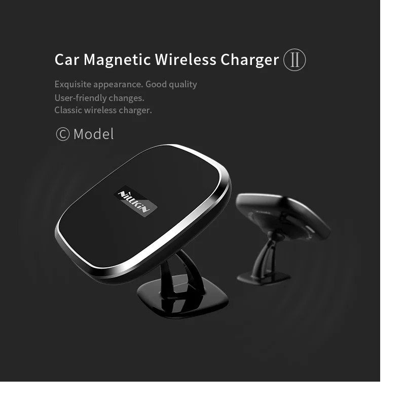 Для iPhone 7 для Plus Nillkin 360 градусов Регулируемый QI Wireless автомобильное зарядное