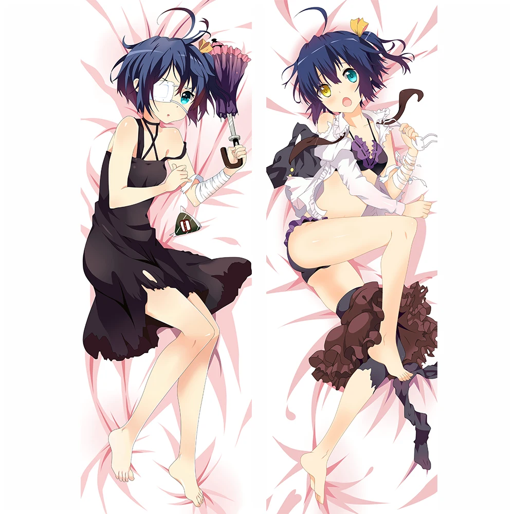 

February Anime Chuunibyou demo koi ga shitai! Takanashi Rikka Nibutani Shinka Dakimakura Pillow case Hugging Body Pillow Cover
