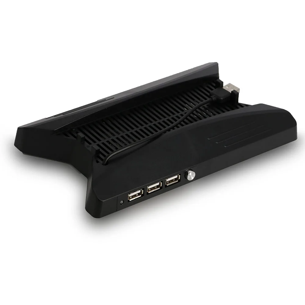 Многофункциональная вертикальная подставка для PS4 ProHolder + охлаждающий вентилятор