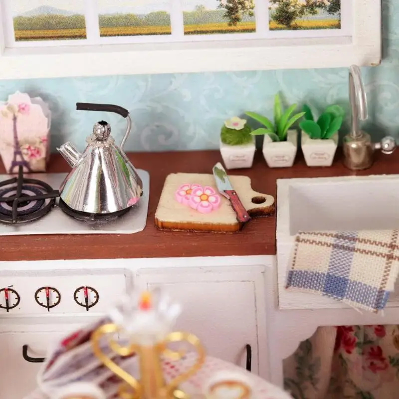 3D DIY Кукольный дом деревянные кукольные домики миниатюрный кукольный домик мебель набор игрушек для детей Взрослые подарок на день рождения