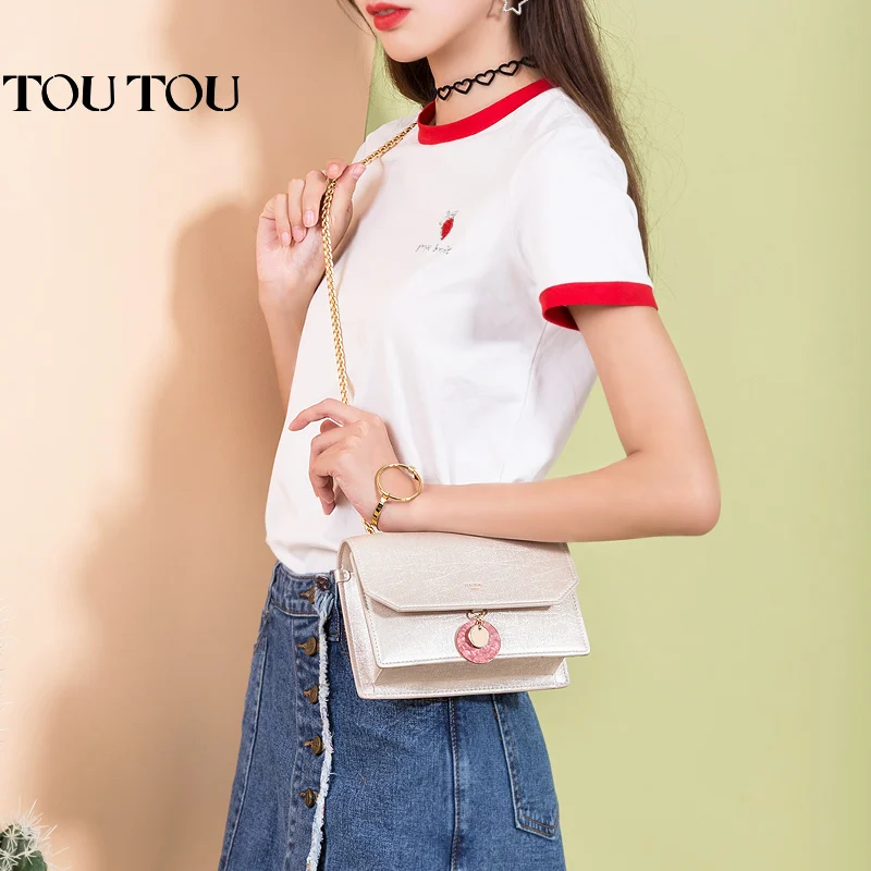 A1698 toutou 2018 Лето Для женщин Курьерские сумки цепь щитка леди Crossbody на ремне