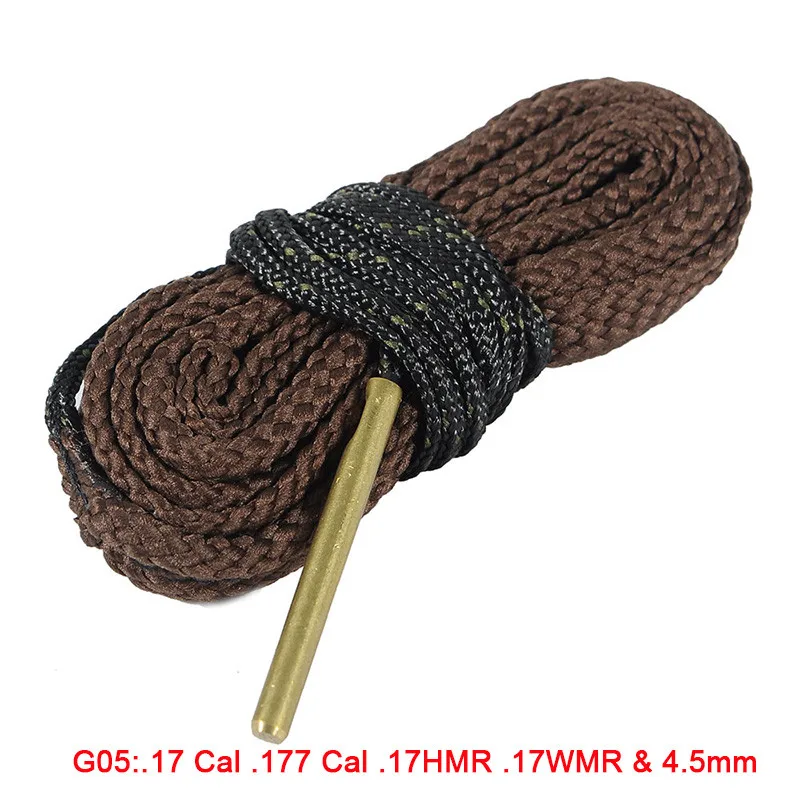 G05 Очиститель для охотничьего ружья Snake.22 Cal.223 Cal.38 Cal.357 Cal& 5,56 мм, 9 мм, 7,62 мм, 4,5 мм Калибр змеиная веревка ствол для чистки винтовки - Цвет: G05