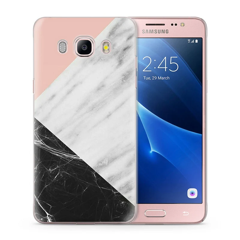 Чехол для Funda Samsung Galaxy J5 2016 чехол J510 J510F TPU Мягкий мраморный манлада окрашенный Q035 |