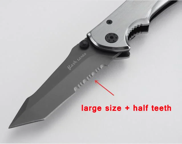 large and teeth Открытый походный нож для выживания s SOC Phantom Firebird многофункциональный CS GO Универсальный складной нож охотничий нож s инструменты Ganzo knif - Цвет: large and teeth