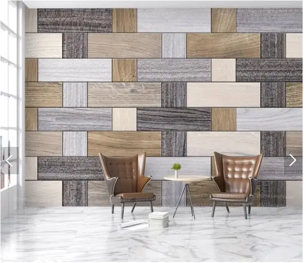 Пользовательские 3D обои винтажная картина кирпичной стены для гостиной спальни