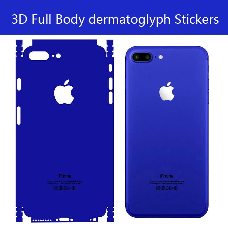 500 шт./лот для iPhone 5S 6 6splus задняя пленка 3D полное покрытие наклейка телефона iphone 7 Plus