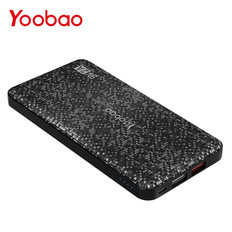 Yoobao q12 12000 мАч внешний аккумулятор поддержка быстрой зарядки 3.0 повербанк для