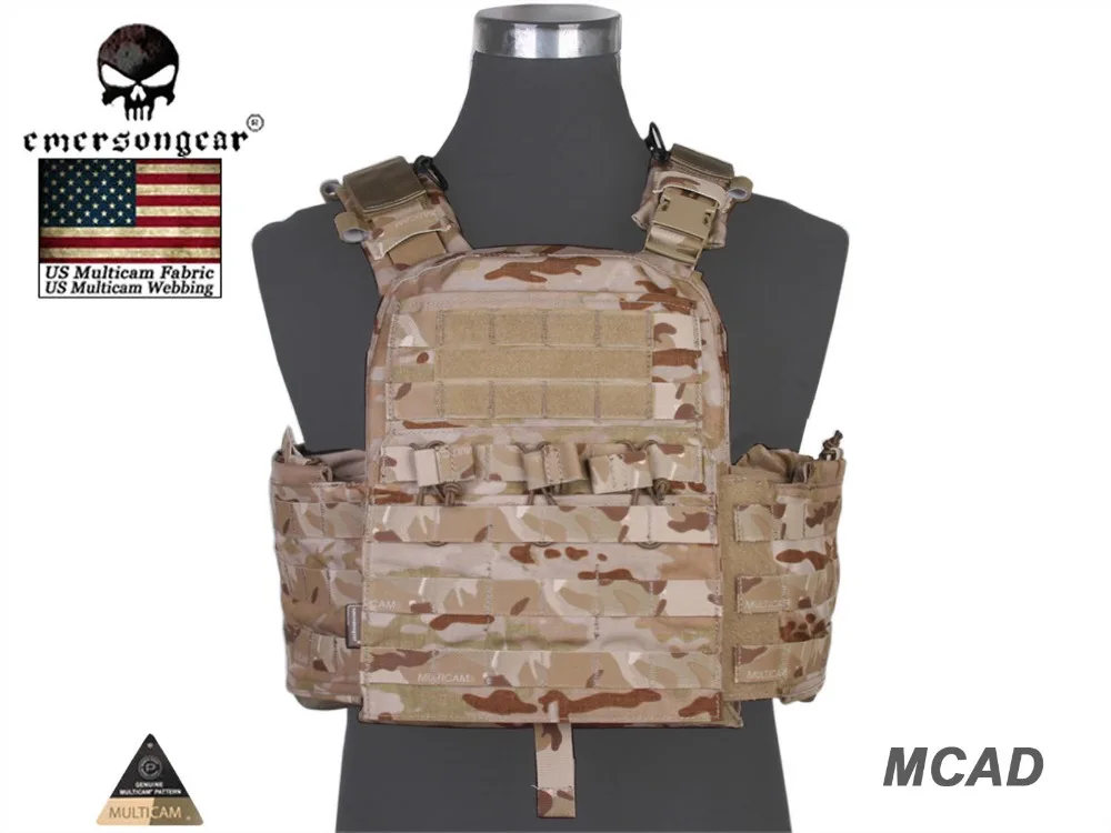 

Emersongear CPC Tactical Vest Cage Plate Carrier Cherry Plate Molle Combat Vest Multicam Arid EM7400