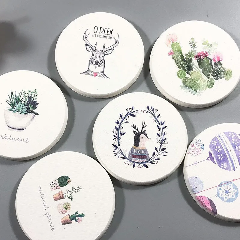 Натуральные подставки для чая диатомит напитков Нескользящие термостойкие