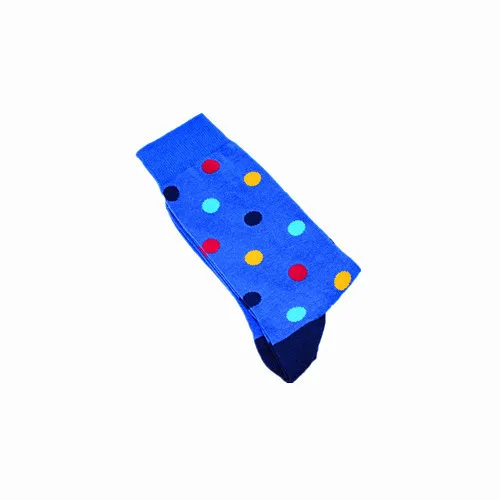 PEONFLY/Новое поступление года; Новинка; мужские носки; забавные Повседневные носки в британском стиле в горошек с надписью Happy; хлопковые длинные носки; Chaussettes Homme