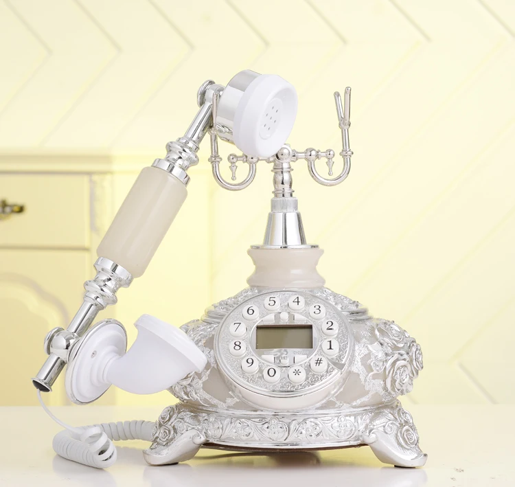 Нефритовый античный стационарный домашний телефон в стиле ретро украшение для