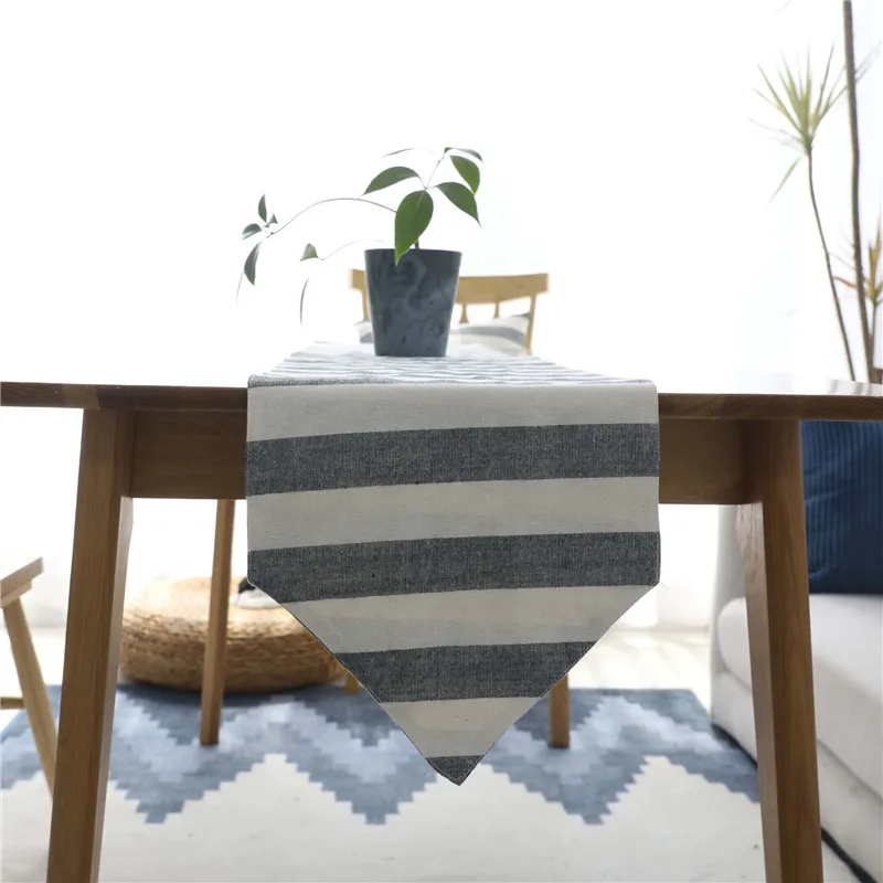 Nodic Print Stripe Table Runner Flag Modern Fashion Tablecloth Cover Placemat Pillowcase Wedding Party Home Decoration | Дом и сад