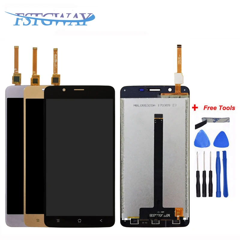 FSTGWAY для 5," Blackview P2/P2 Lite ЖК-дисплей и кодирующий преобразователь сенсорного экрана в сборе Замена+ Бесплатные инструменты