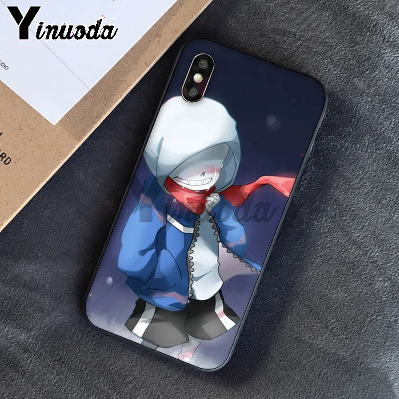 11pro MAX Папирус из андертейл sans doggo сотовый цветной милый чехол для Apple iPhone 8 7 6 6S Plus X