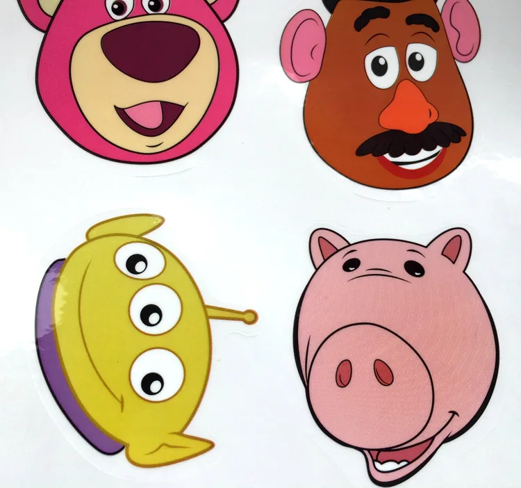 5 листов/партия стикеры для игрушек Вуди Базз Лайтер собака Спиралька Jessie Lotso naklejki