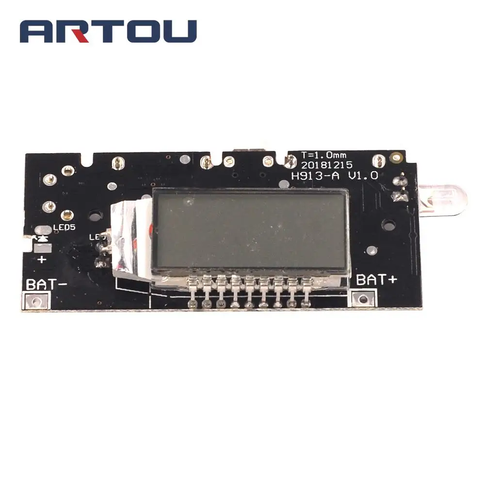 Двойной USB 5 в 1 а 18650 Мобильный Внешний аккумулятор зарядное устройство PCB модуль