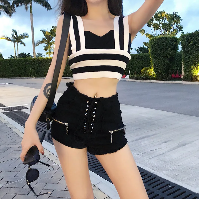 Модные сексуальные костюмы для танцев на шесте одежда диджея с открытым пупком