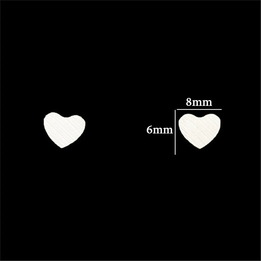 Rose Gold Heart Stud Earrings for Women Aretes De Mujer Earring Orecchini Donna Boucle D'oreille Brincos Earings Fashion Jewelry|heart stud