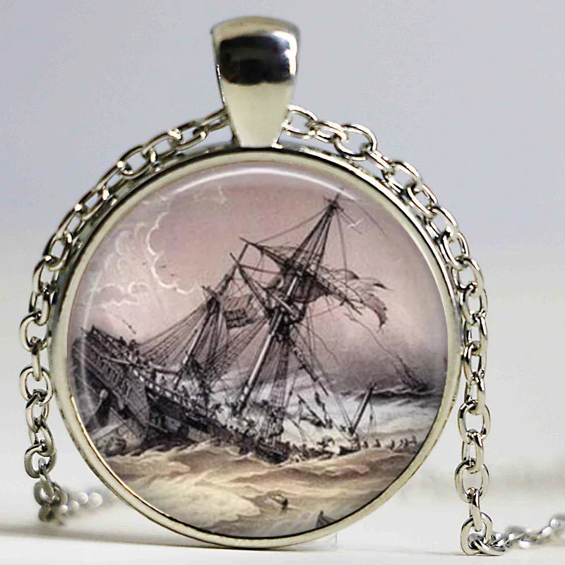Цепочки и ожерелья парусник кулон Винтаж корабль Bijoux древний Colar Мои Заказы на