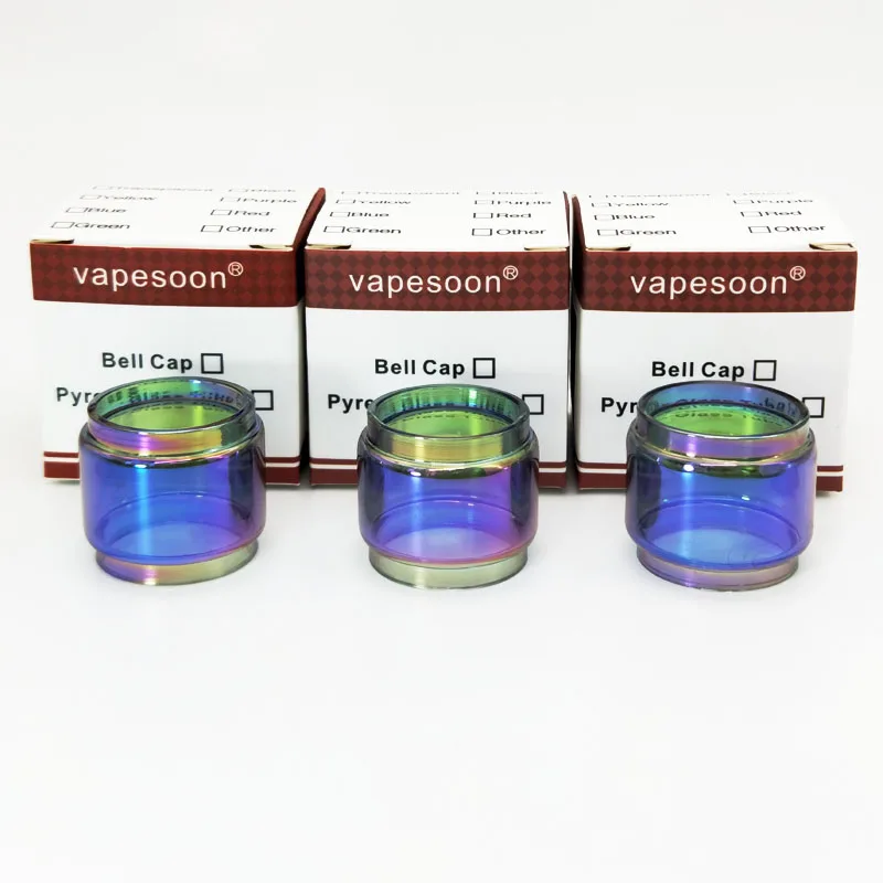 

VapeSoon 4pcs/lot Replacement Rainbow Glass Tube For Uwell Valyrian 8ml Atomizer TANK Extend Glass Tube