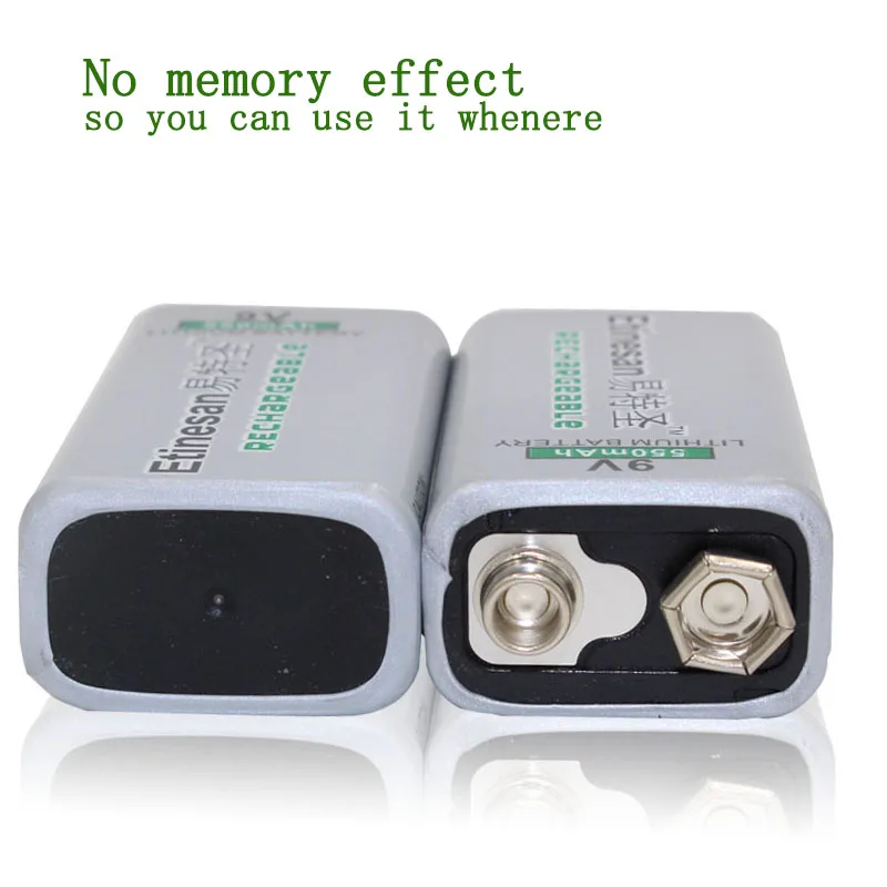 4 шт. Etinesan 550mAh 9v литий-ионная аккумуляторная батарея реальная емкость игрушки