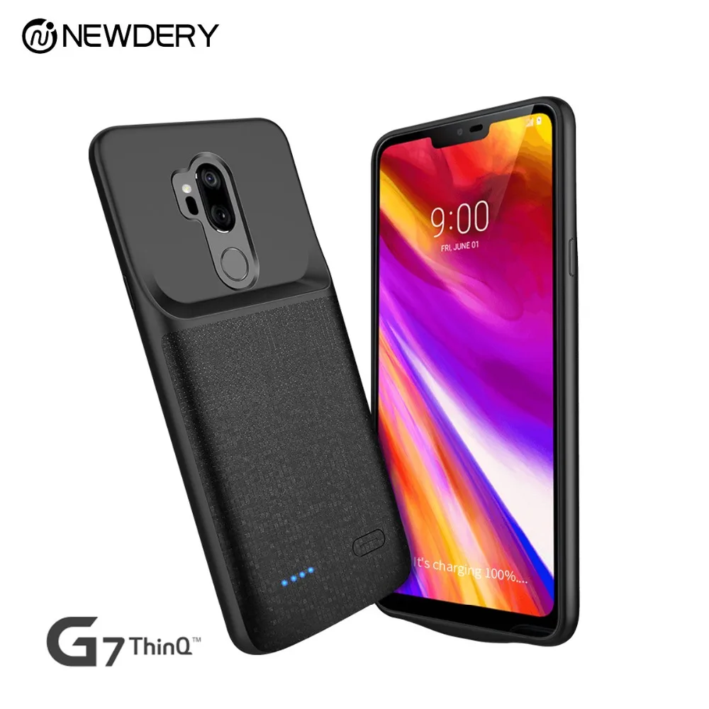 Чехол с аккумулятором для LG G7 тонкий черный чехол зарядным устройством plus G8