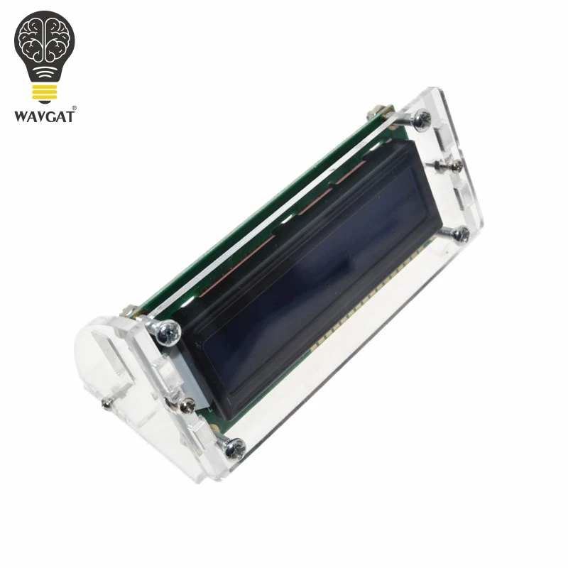 Прозрачная акриловая оболочка WAVGAT для ЖК дисплея 1602 экран с винтом/гайкой