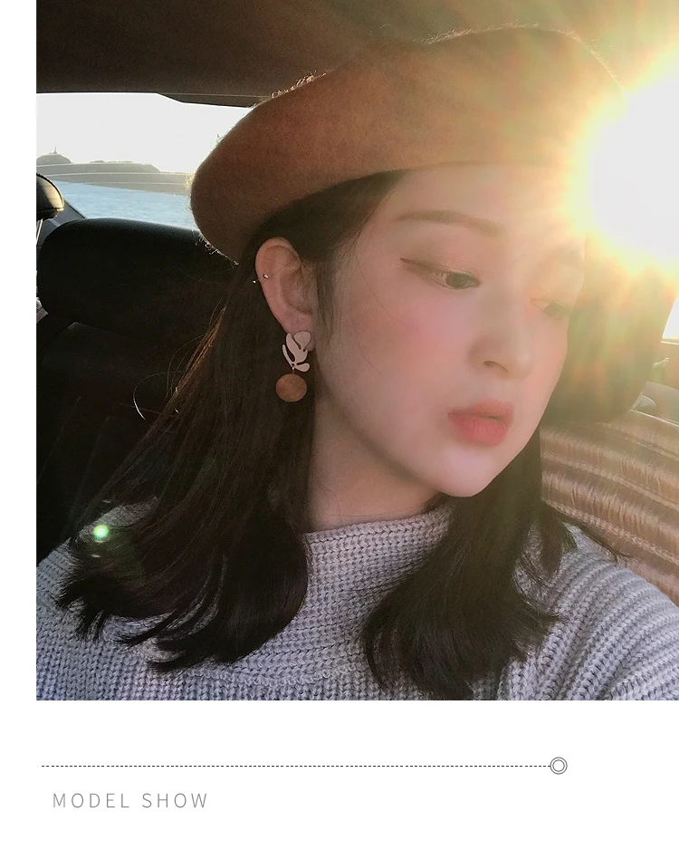 HUANZHI Корея Япония новые милые Заготовки деревянные круглые спрей краски цветные