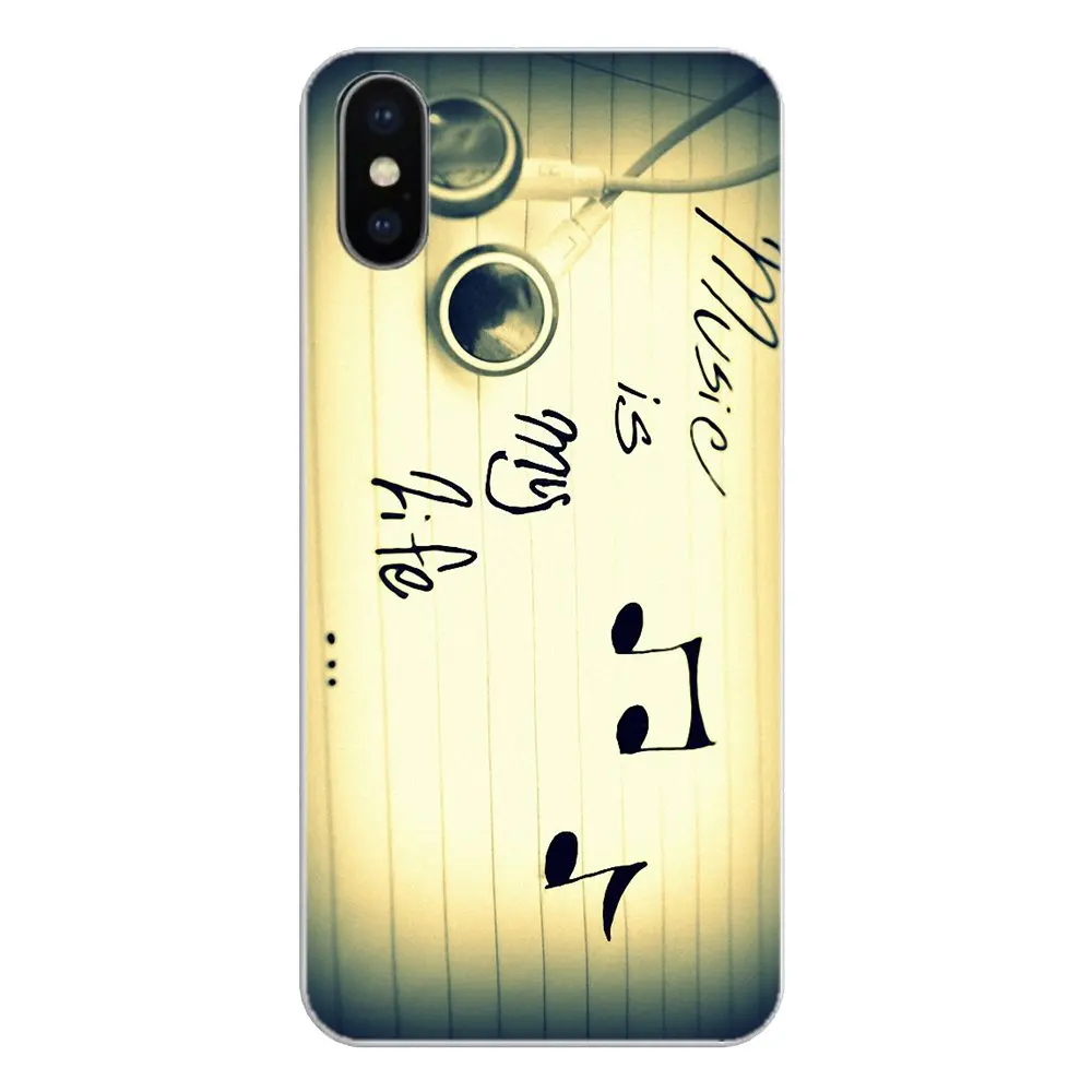 music is my life Art Pattern Print For LG G7 Q6 Q7 Q8 Q9 V30 X Power 2 3 OnePlus 3T 5T 6T Soft Transparent Shell Covers |