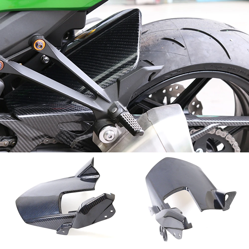 SMOK для Kawasaki Z1000 2010 2015 мотоцикла углеродное волокно заднее крыло брызг грязи