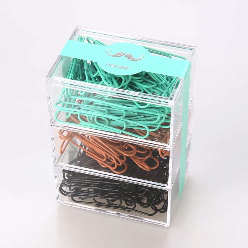 Никогда не Модные металлические бумажные зажимы книжный диспенсер офисный