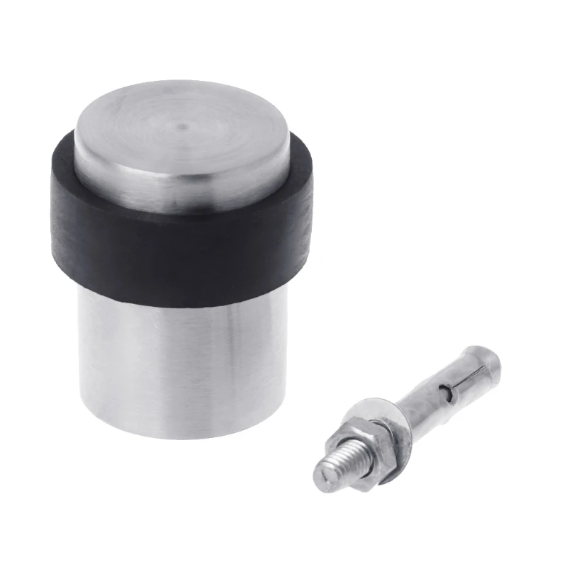 

Door Stopper Stainless Steel Floor Mounted Fixed Door Rubber Stops Home Supplies