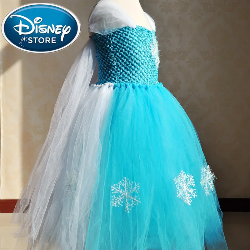 Детское платье для косплея Disney Холодное сердце белое принцессы Эльзы и Анны
