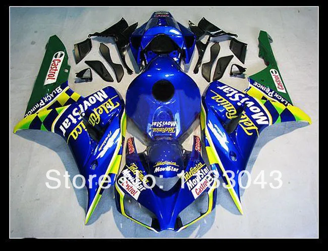 

100%Fit injection Fairings for HONDA CBR1000 06 07 CBR1000 RR 2006 2007 CBR 1000RR 06 07 #1x1laj fairing kits blue green