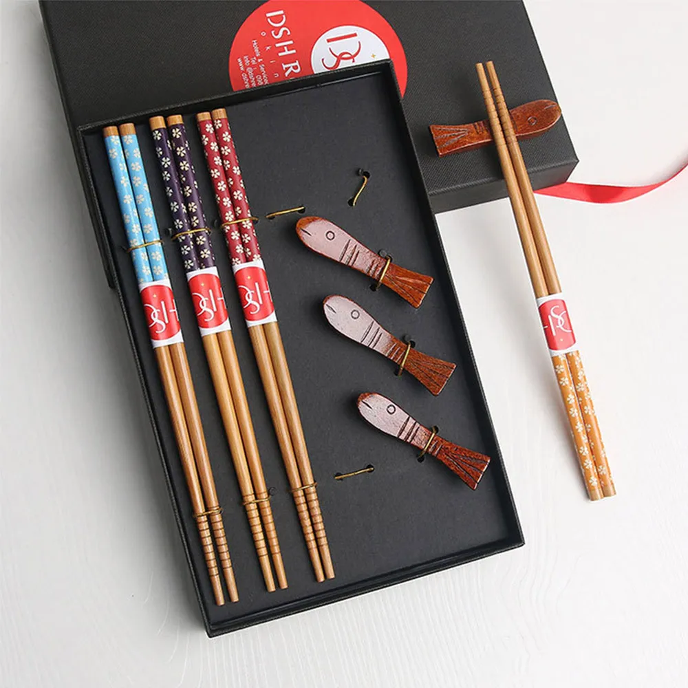 1 пара/4 пары столовые приборы в китайском стиле многоразовые деревянные палочки