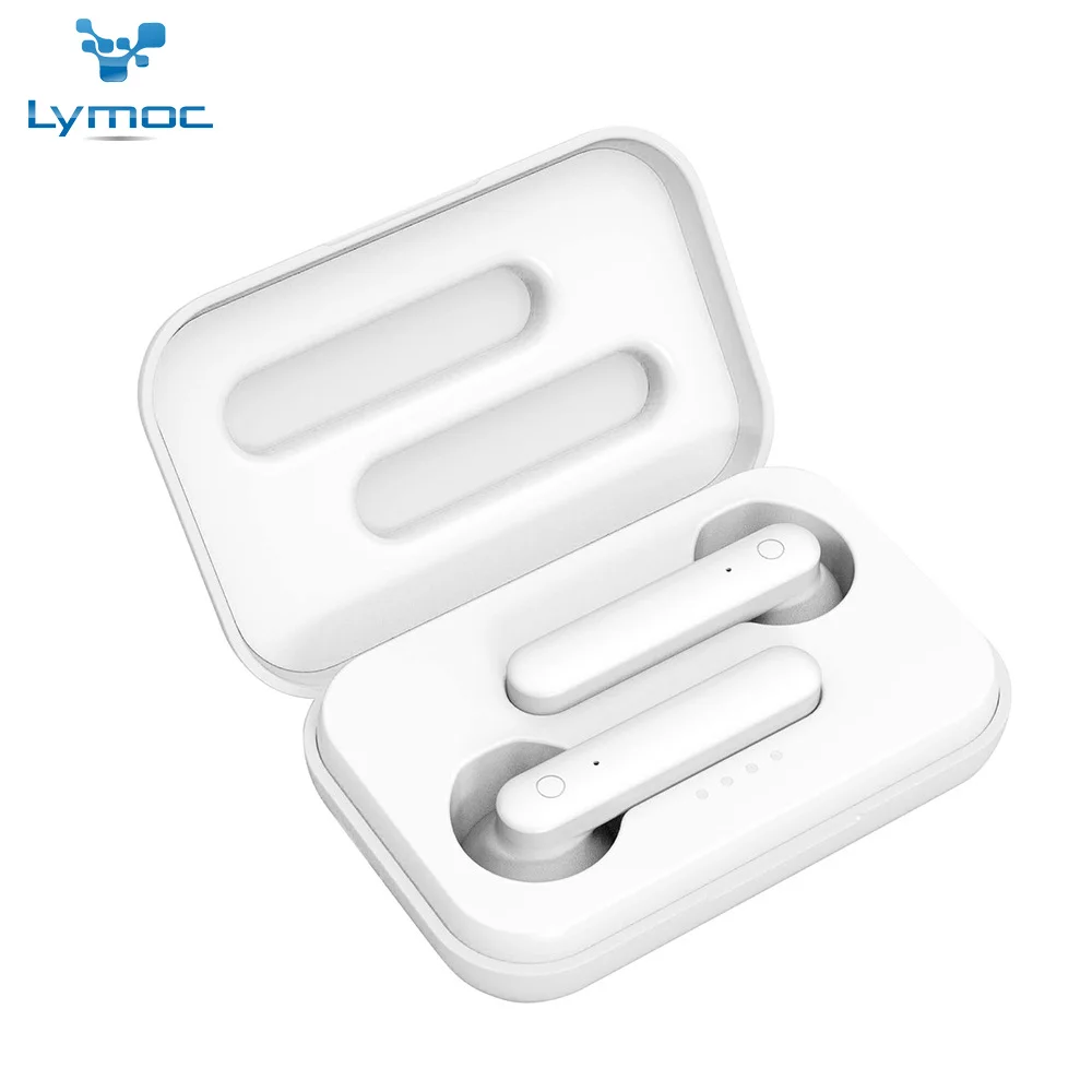 LYMOC беспроводные наушники Bluetooth 5,0 TWS стерео наушники двойные HD микрофон громкой связи для iPhone Xiaomi huawei samsung - Цвет: White