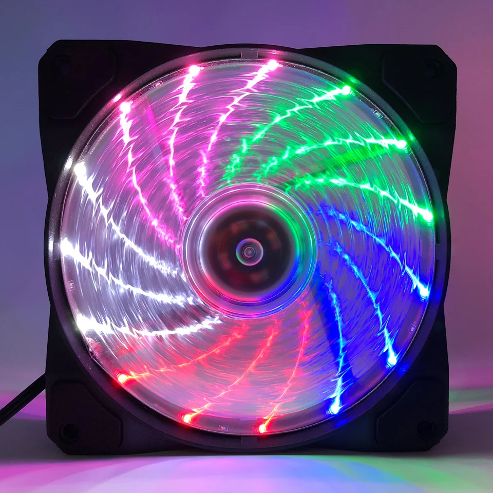 Топ F12025 120 мм ПК охлаждающий вентилятор тихий RGB Вентилятор Кулер Настольный
