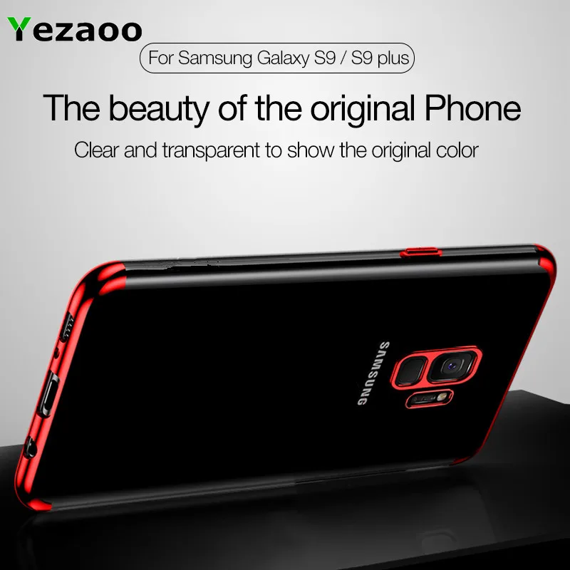 Силиконовый чехол yezaoo из ТПУ для Samsung Galaxy S9 S8 plus прозрачный мягкий S6 S7 edge note 8