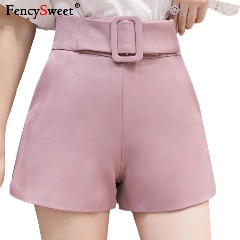 Fencysweet корейские демисезонные широкие брюки для женщин высокая Талия Короткие