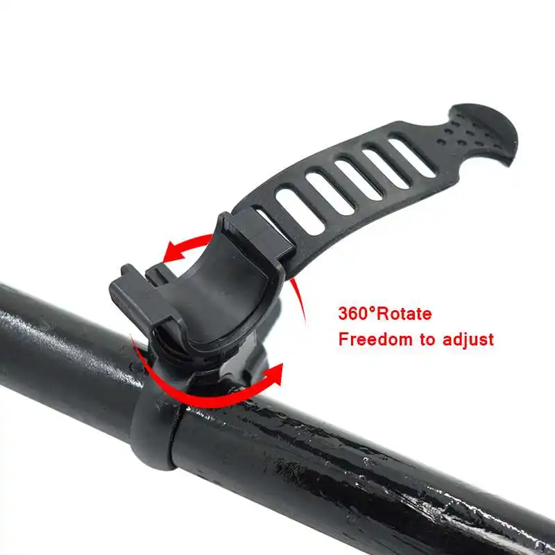 WasaFire Portable Bicycle Flashlight Stand Holder 360 Degree Rotation LED Torch Clamp Clip Mount Bracket | Лампы и освещение