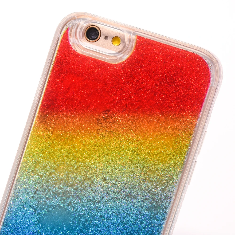 Gradient Rainbow Case For iphone 7 8 Plus 7plus Soft TPU Colorful Cases Fundas Phone iPhone 6 S Back Cover |