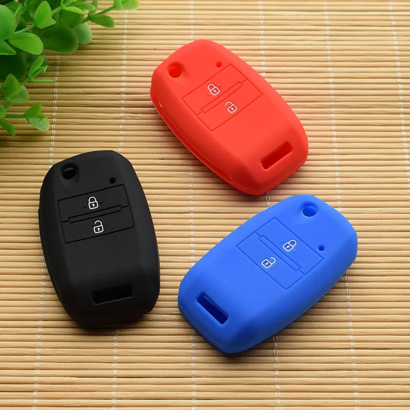 Силиконовый чехол с 2 кнопками для автомобильного ключа kia ceed sorento cerato K2 K3 K4 K5|2 button|2