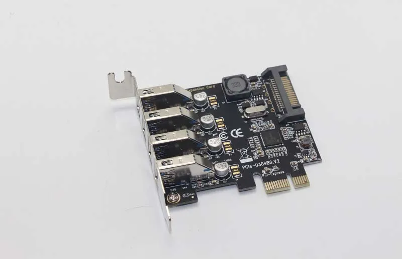 10 шт. USB 3 0 4 порта PCIE карта расширения PCI Express адаптер Pcie портовый с 15 Pin Sata разъем
